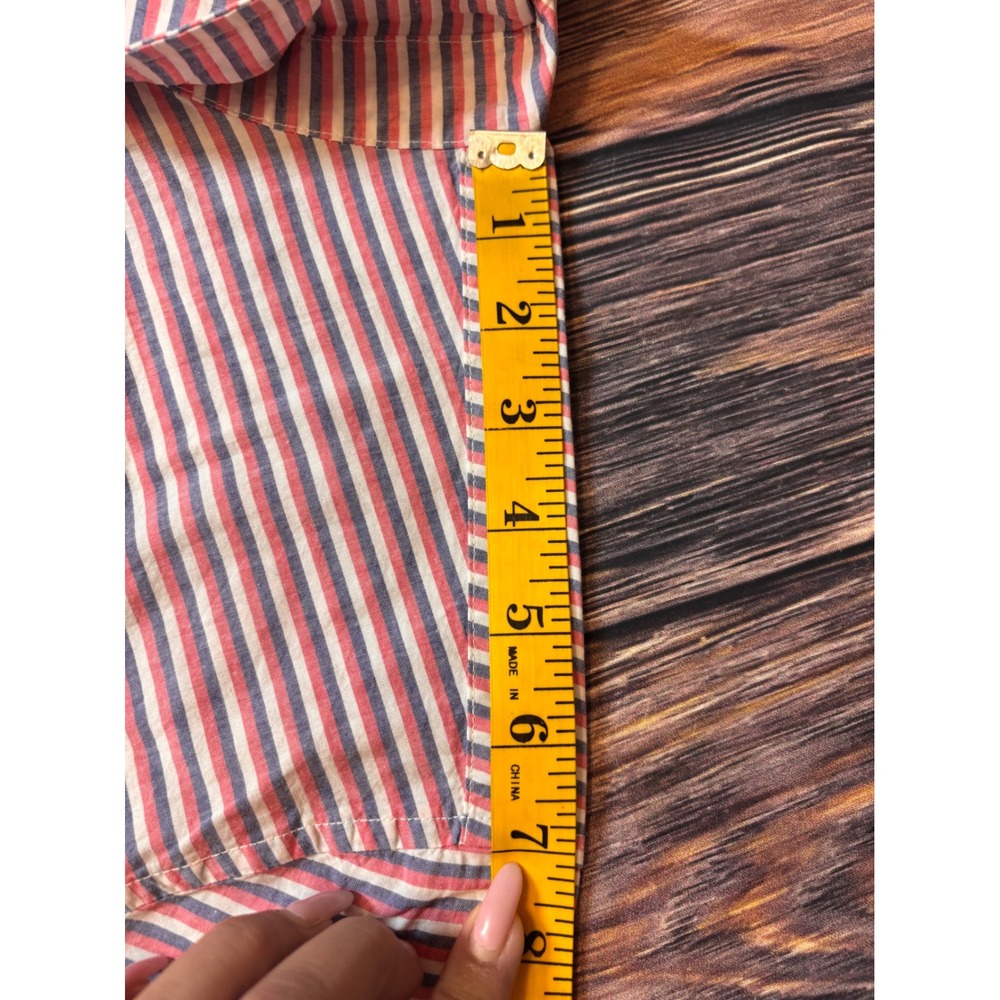 U.S. Polo Assn Shirt Mens 2XL Barberry Striped Short Sleeve Button Down NWT - Picture 7 of 14